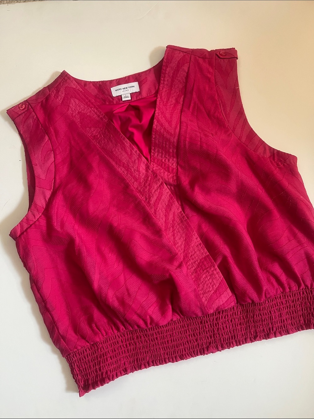 Marc New York Fuchsia Wrap-Style Sleeveless Camisole